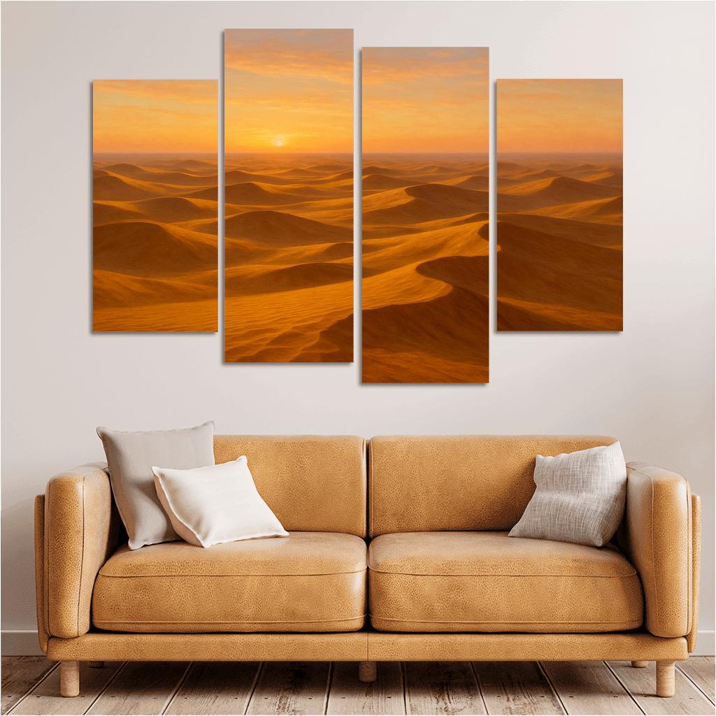 The Golden Dunes At Sunrise art trends