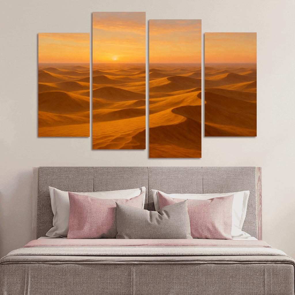 The Golden Dunes At Sunrise art trends