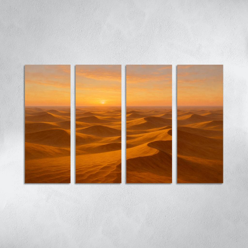 The Golden Dunes At Sunrise art trends