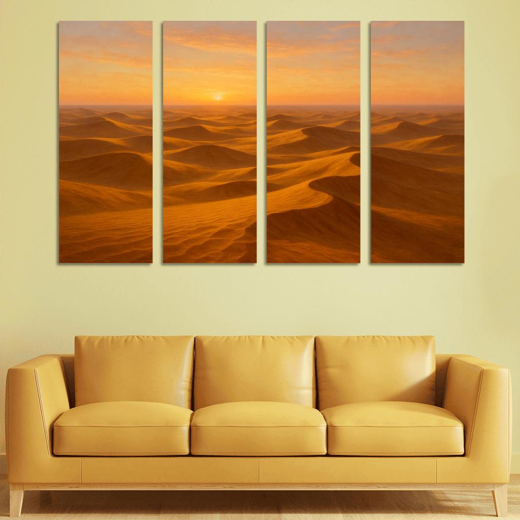 The Golden Dunes At Sunrise art trends
