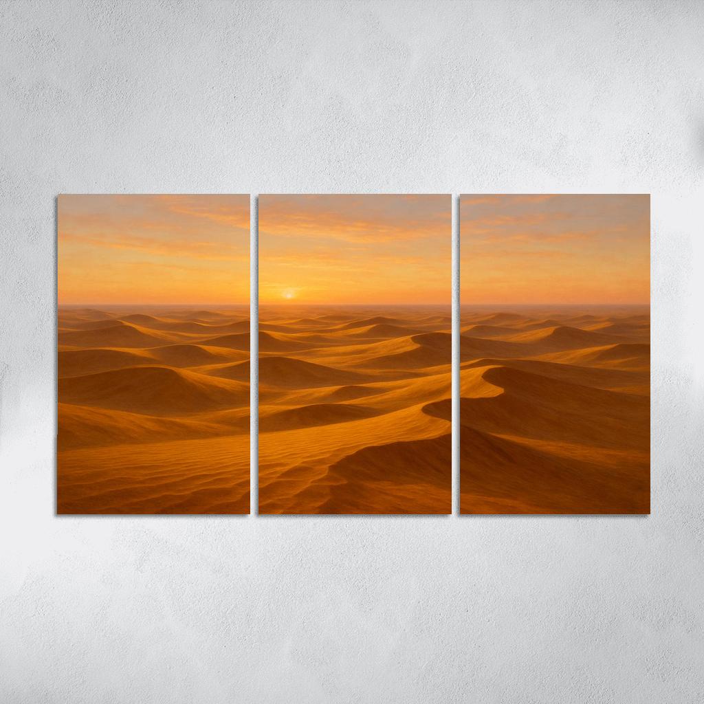 The Golden Dunes At Sunrise art trends