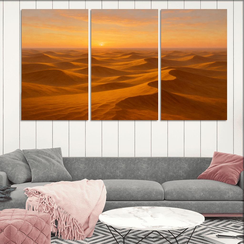 The Golden Dunes At Sunrise art trends