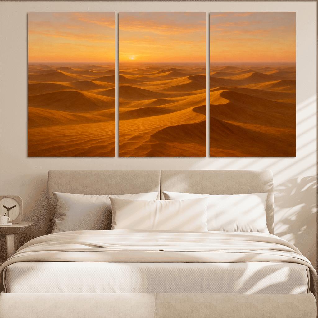 The Golden Dunes At Sunrise art trends