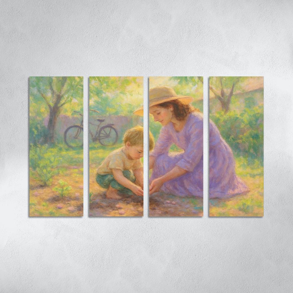 Garden Of Morning Promises oil paintings frame