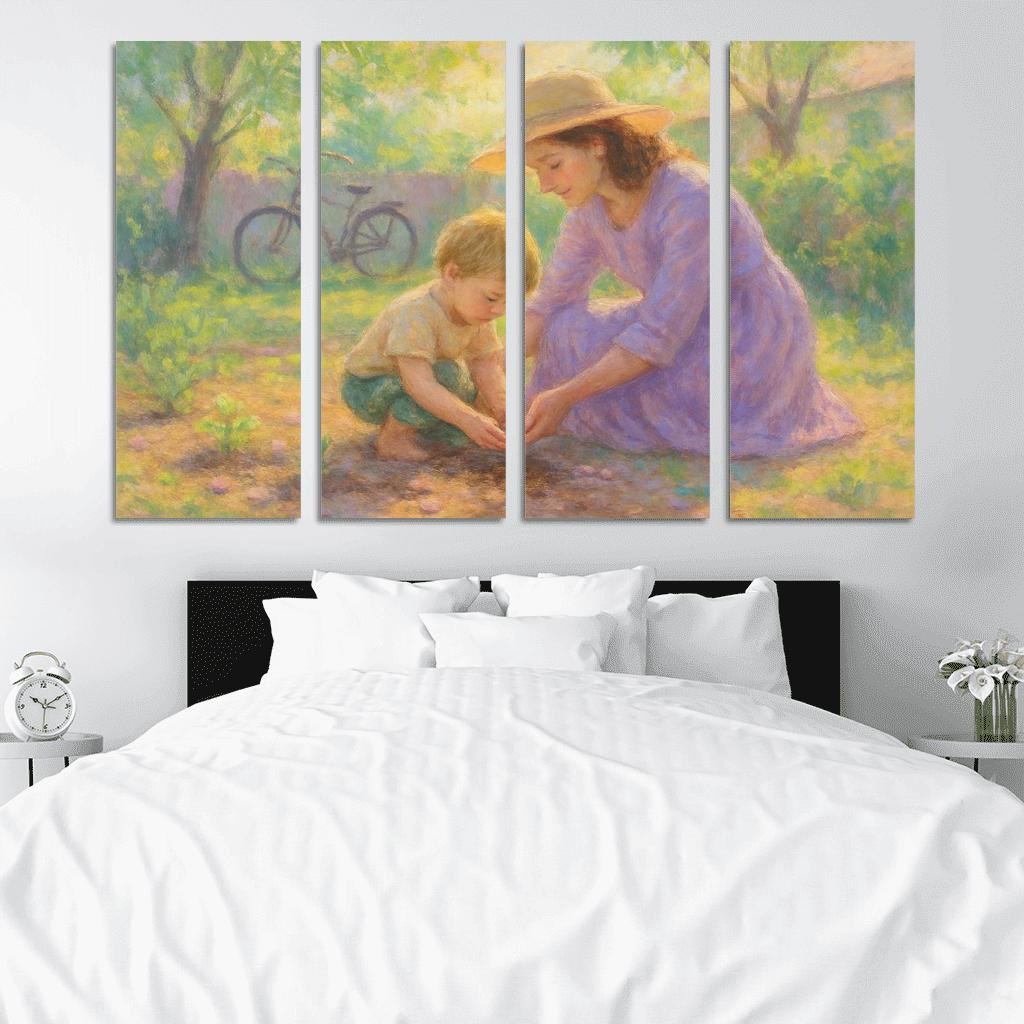 Garden Of Morning Promises oil paintings frame