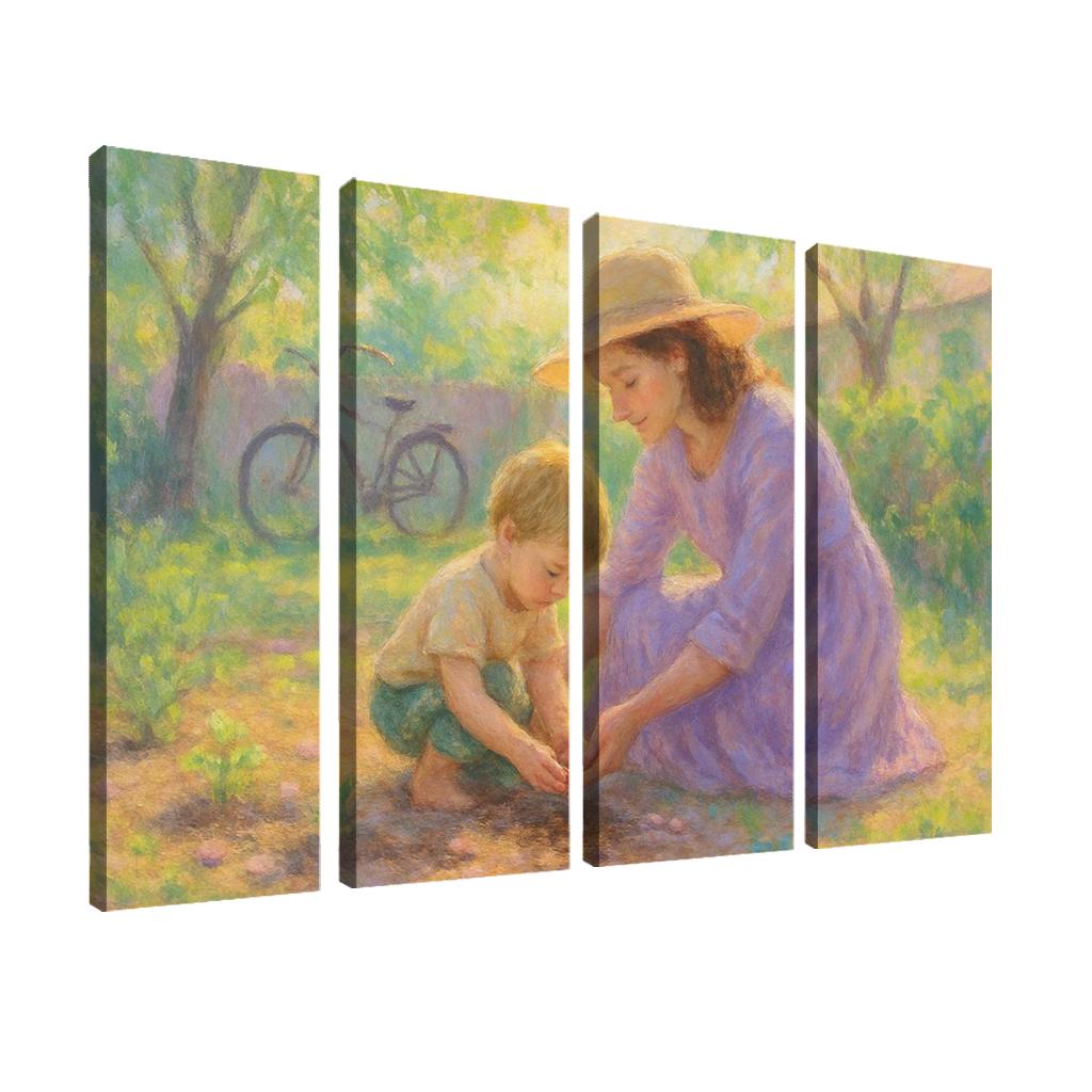 Garden Of Morning Promises oil paintings frame