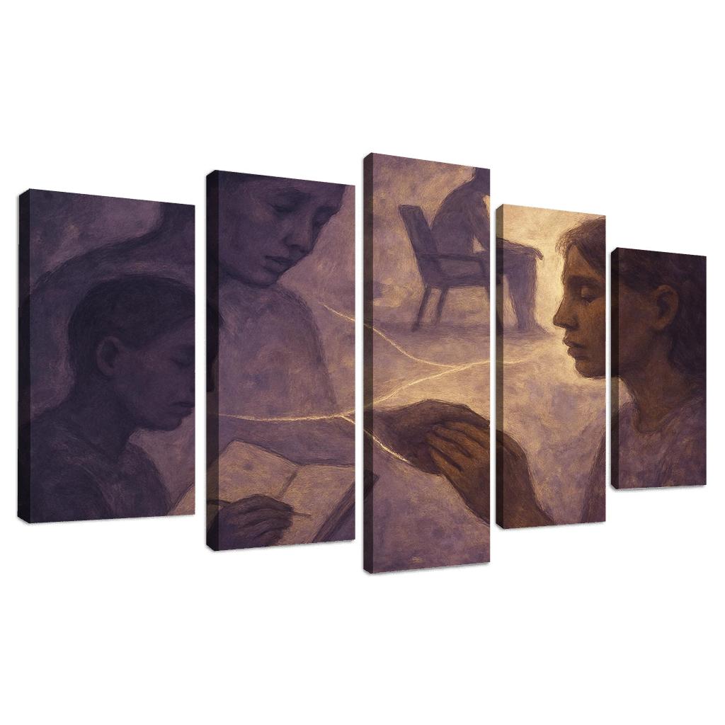 Silent Scars And Shared Light custom paintings frame