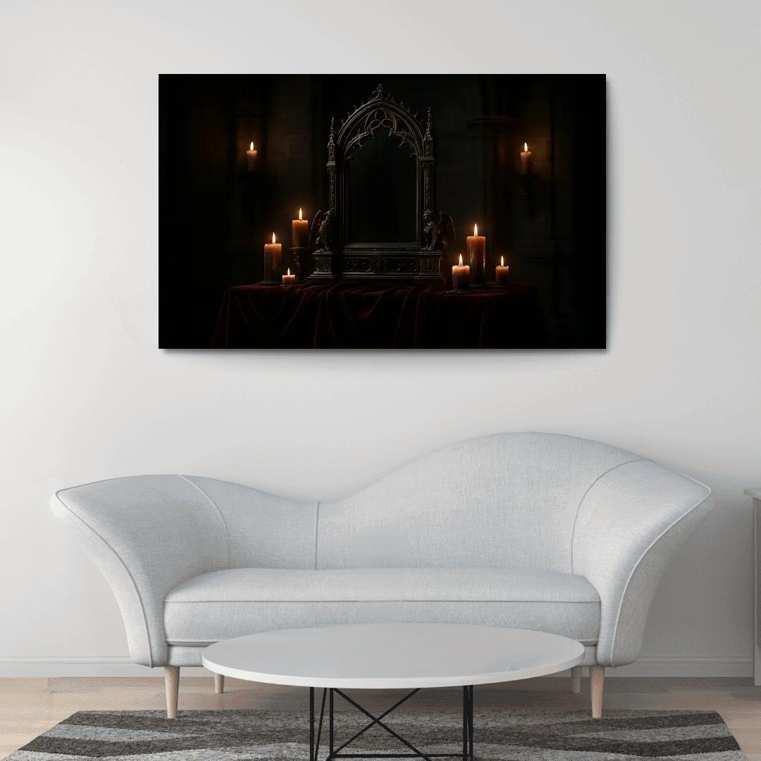 Obsidian Reliquary Mirror wall art