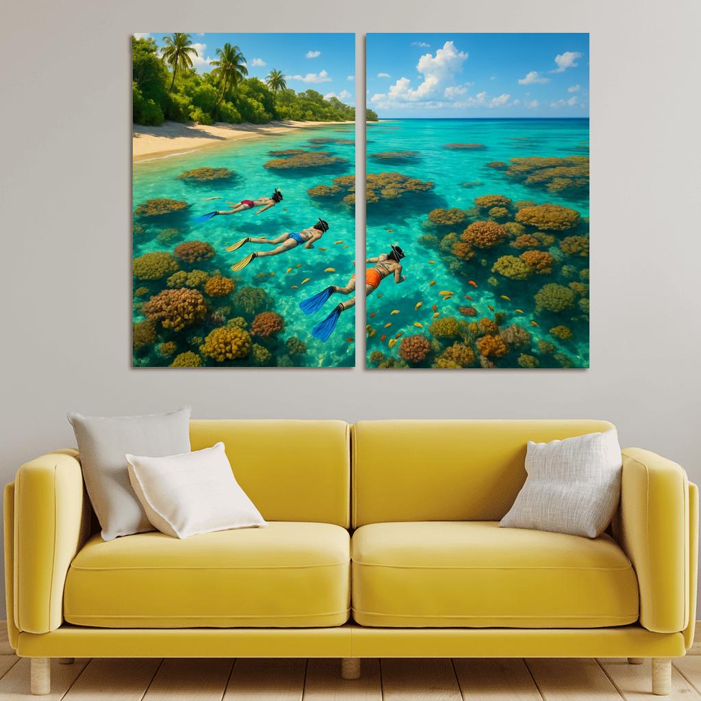 Coral Reef Retreat Eco Tourism Hotspot wall decor