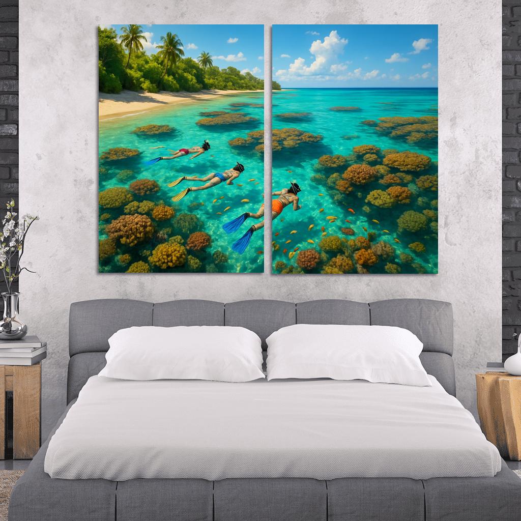 Coral Reef Retreat Eco Tourism Hotspot wall decor