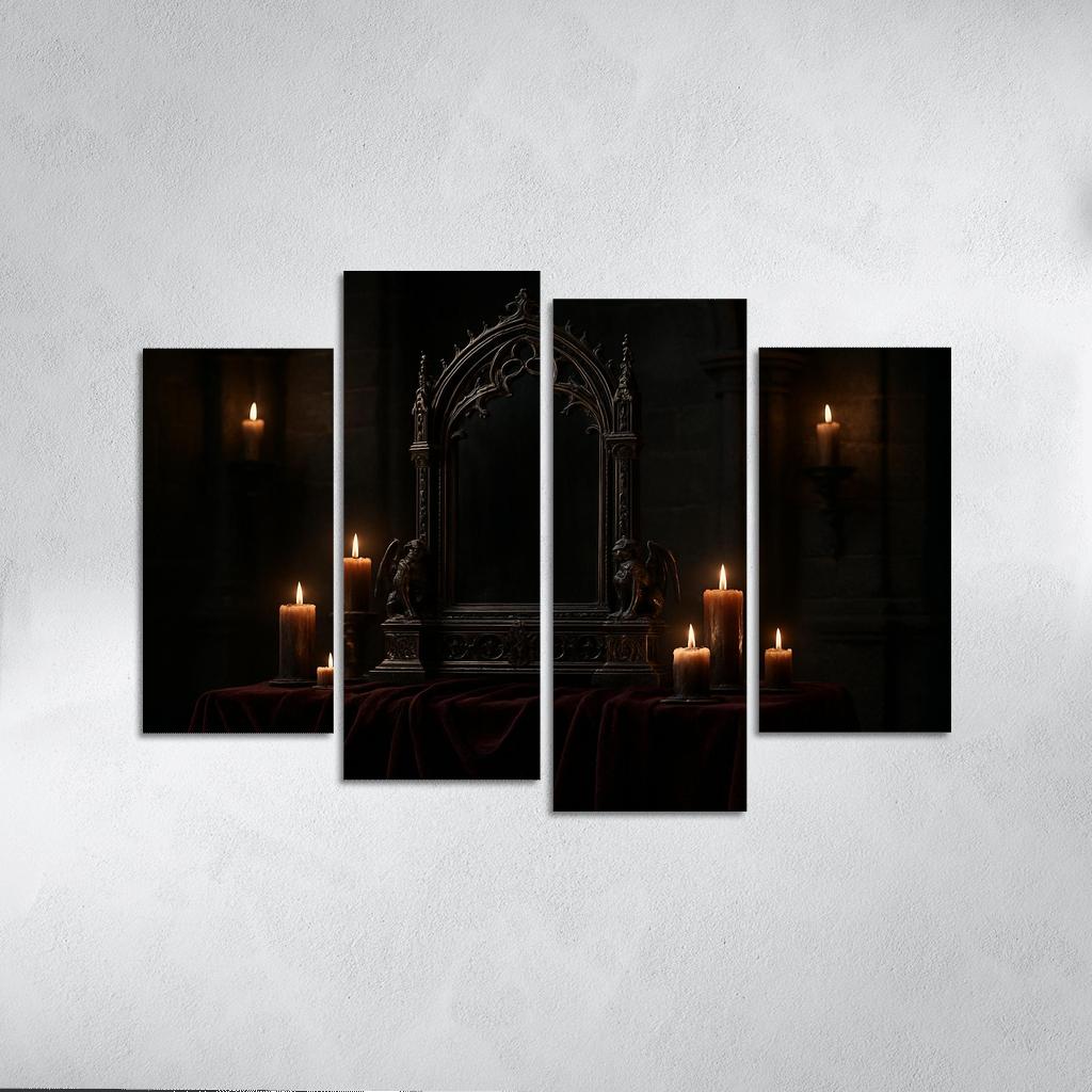 Obsidian Reliquary Mirror wall art