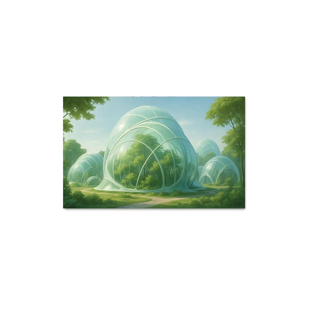 Futuristic Eco-Dome Habitats art trends