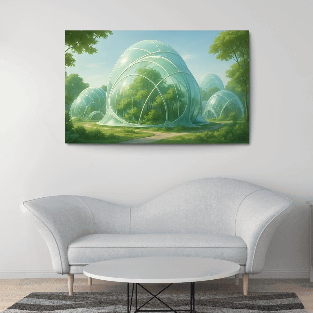 Futuristic Eco-Dome Habitats art trends