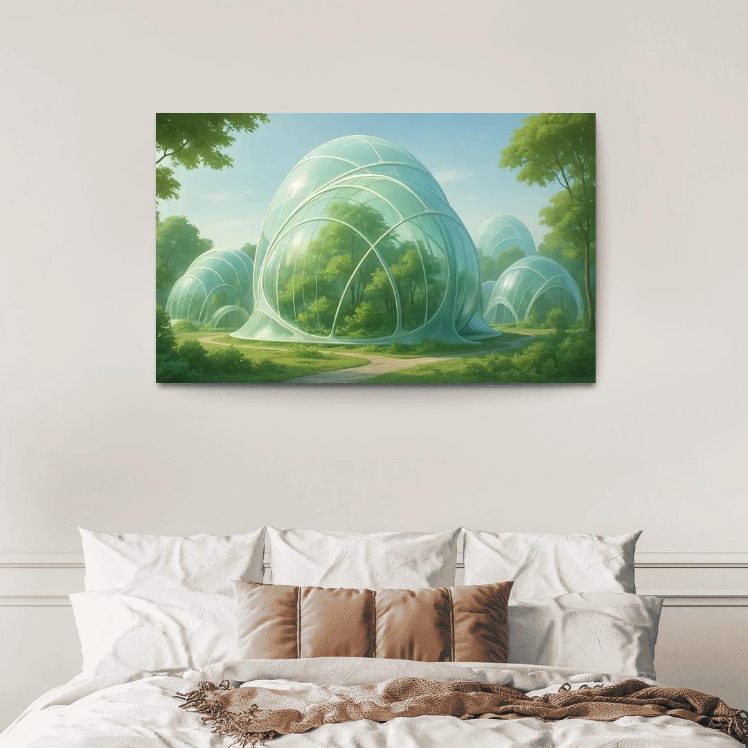 Futuristic Eco-Dome Habitats art trends