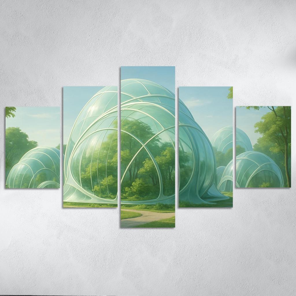 Futuristic Eco-Dome Habitats art trends