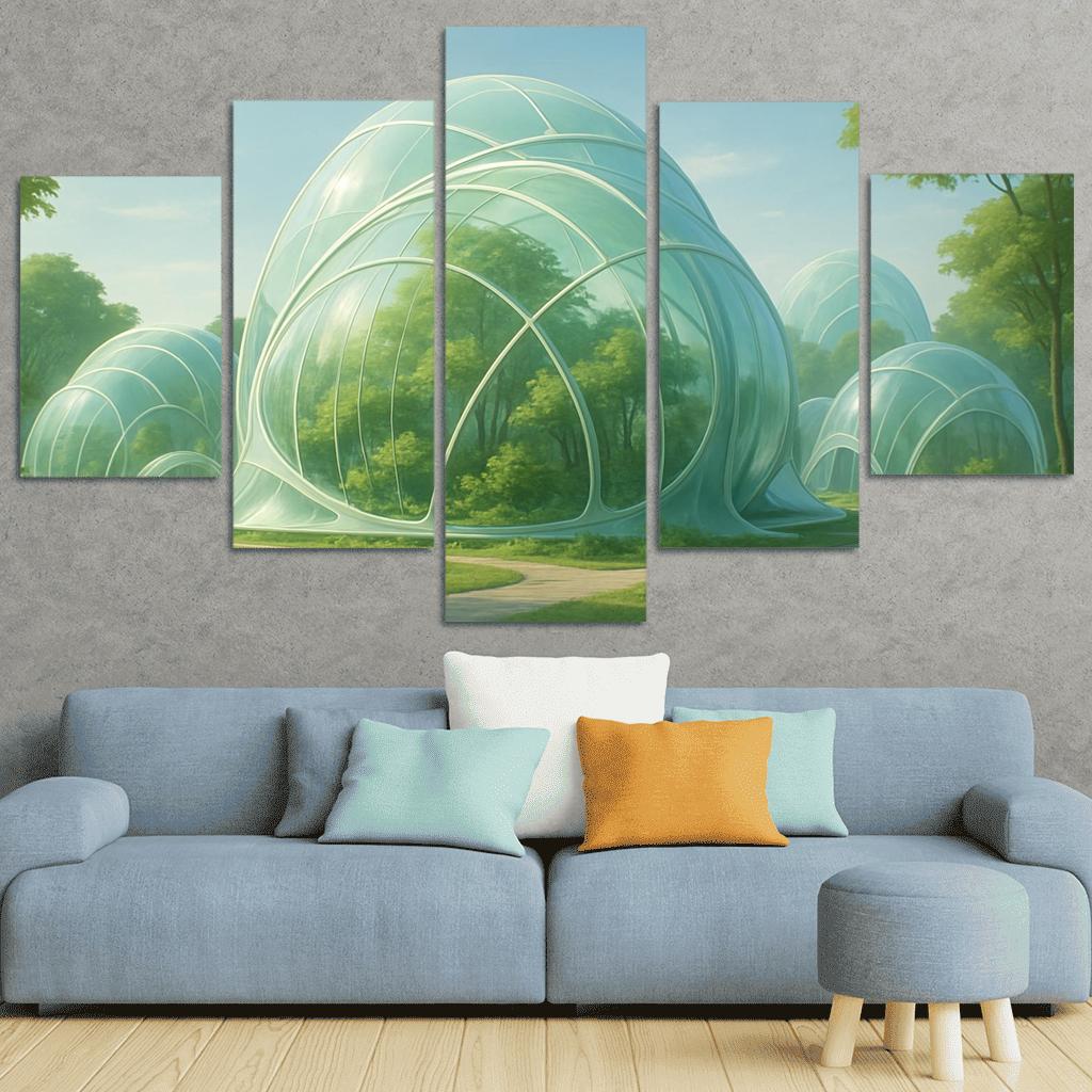 Futuristic Eco-Dome Habitats art trends