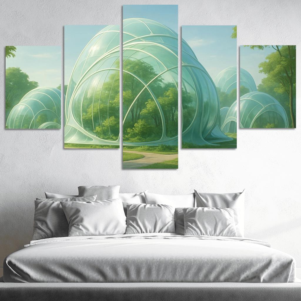 Futuristic Eco-Dome Habitats art trends