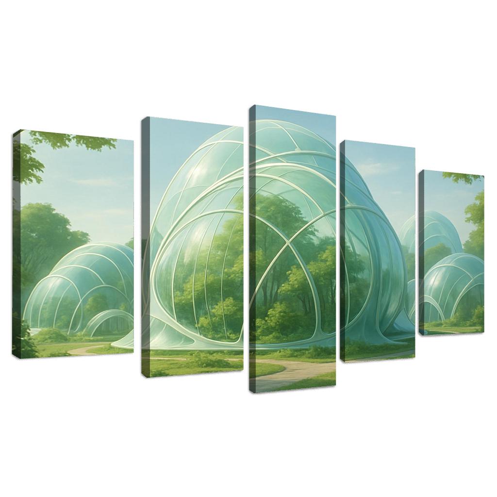 Futuristic Eco-Dome Habitats art trends