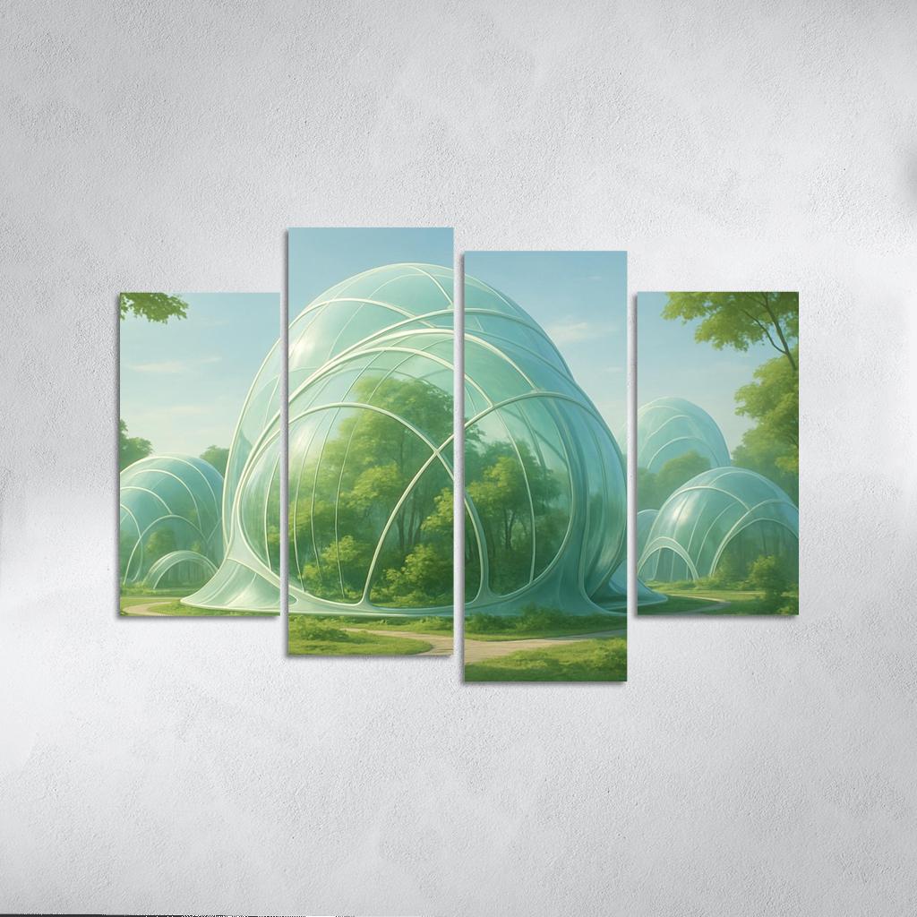 Futuristic Eco-Dome Habitats art trends