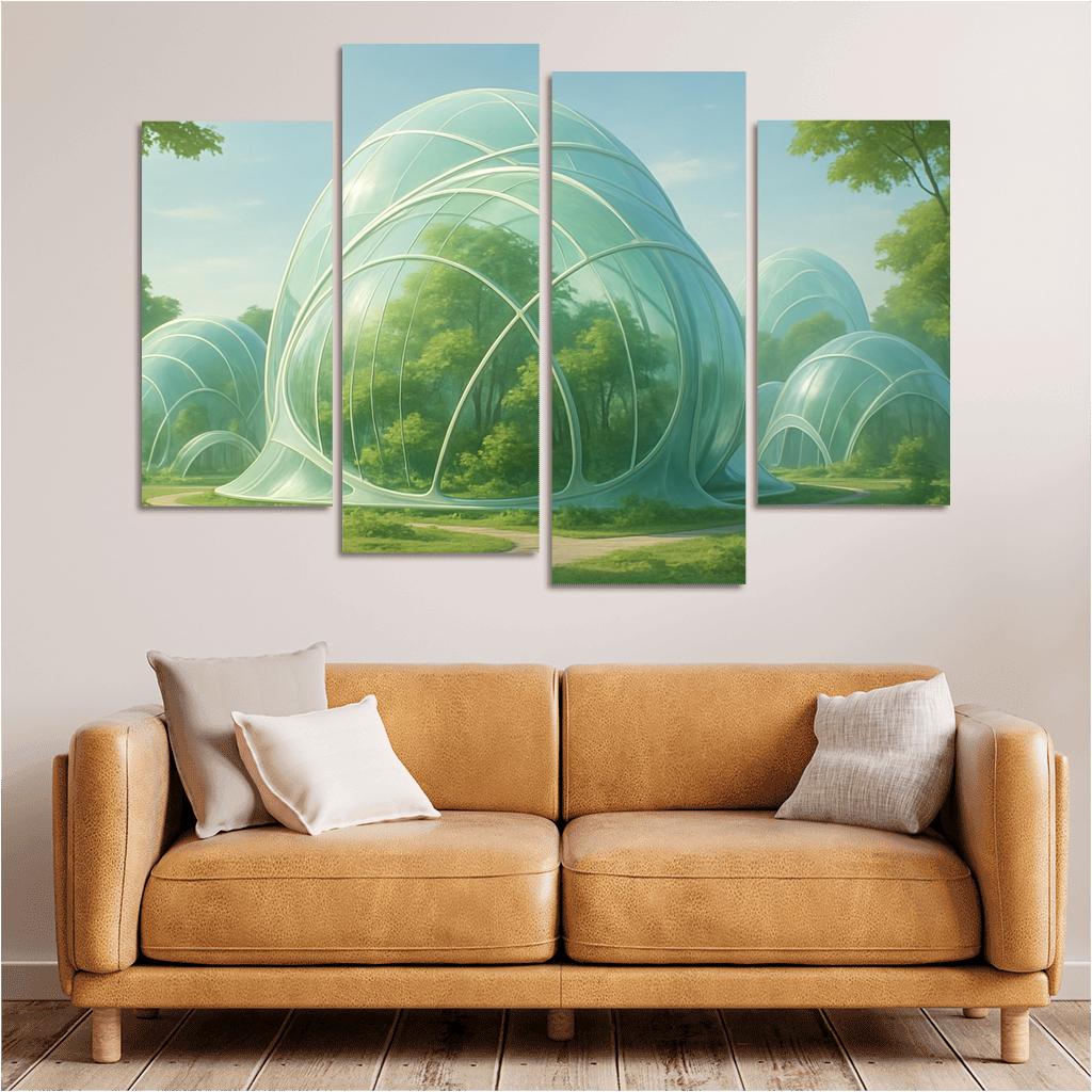 Futuristic Eco-Dome Habitats art trends