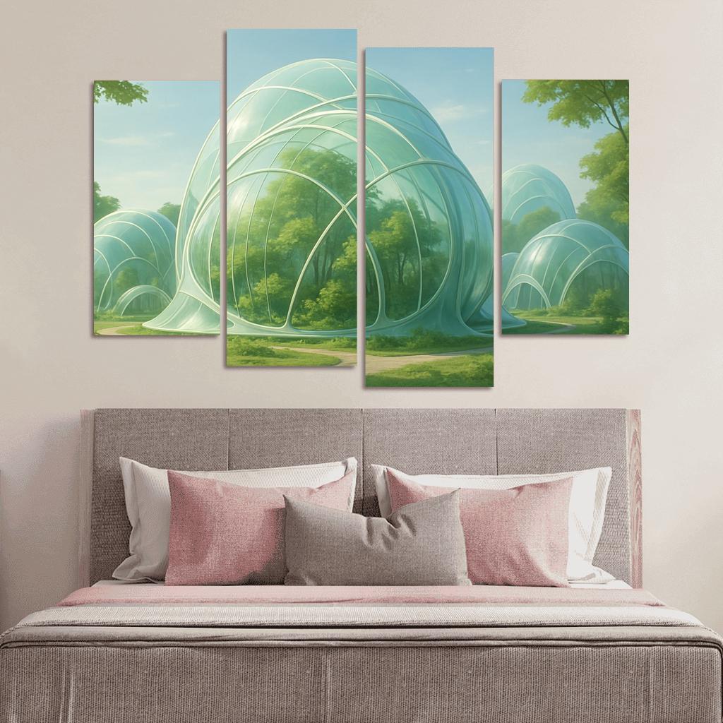 Futuristic Eco-Dome Habitats art trends
