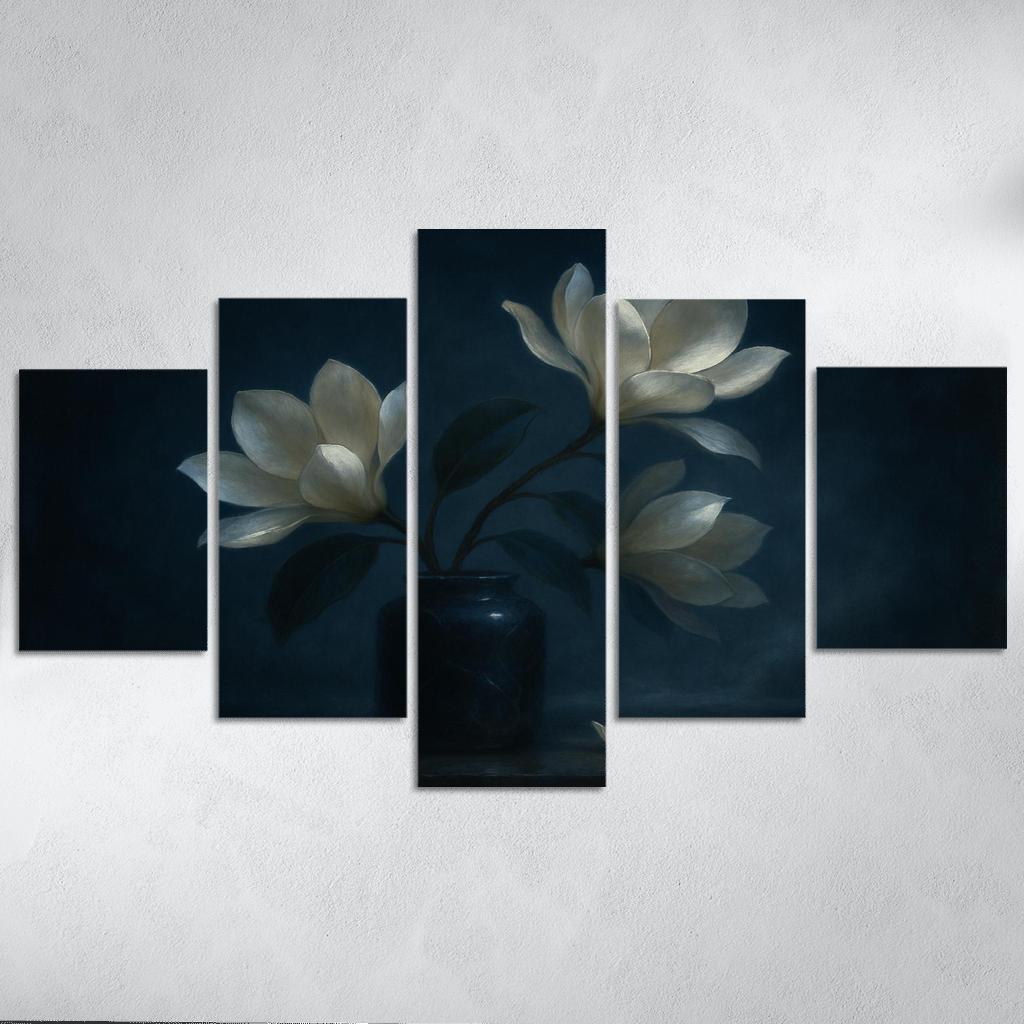 Moonlit Magnolia Ballet multi-panel paintings