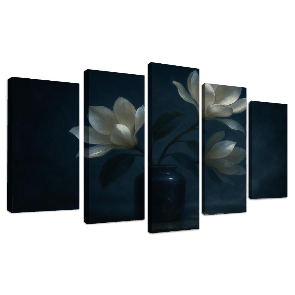 Moonlit Magnolia Ballet multi-panel paintings