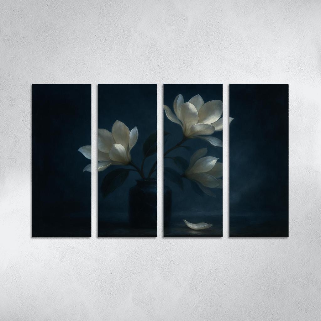Moonlit Magnolia Ballet multi-panel paintings