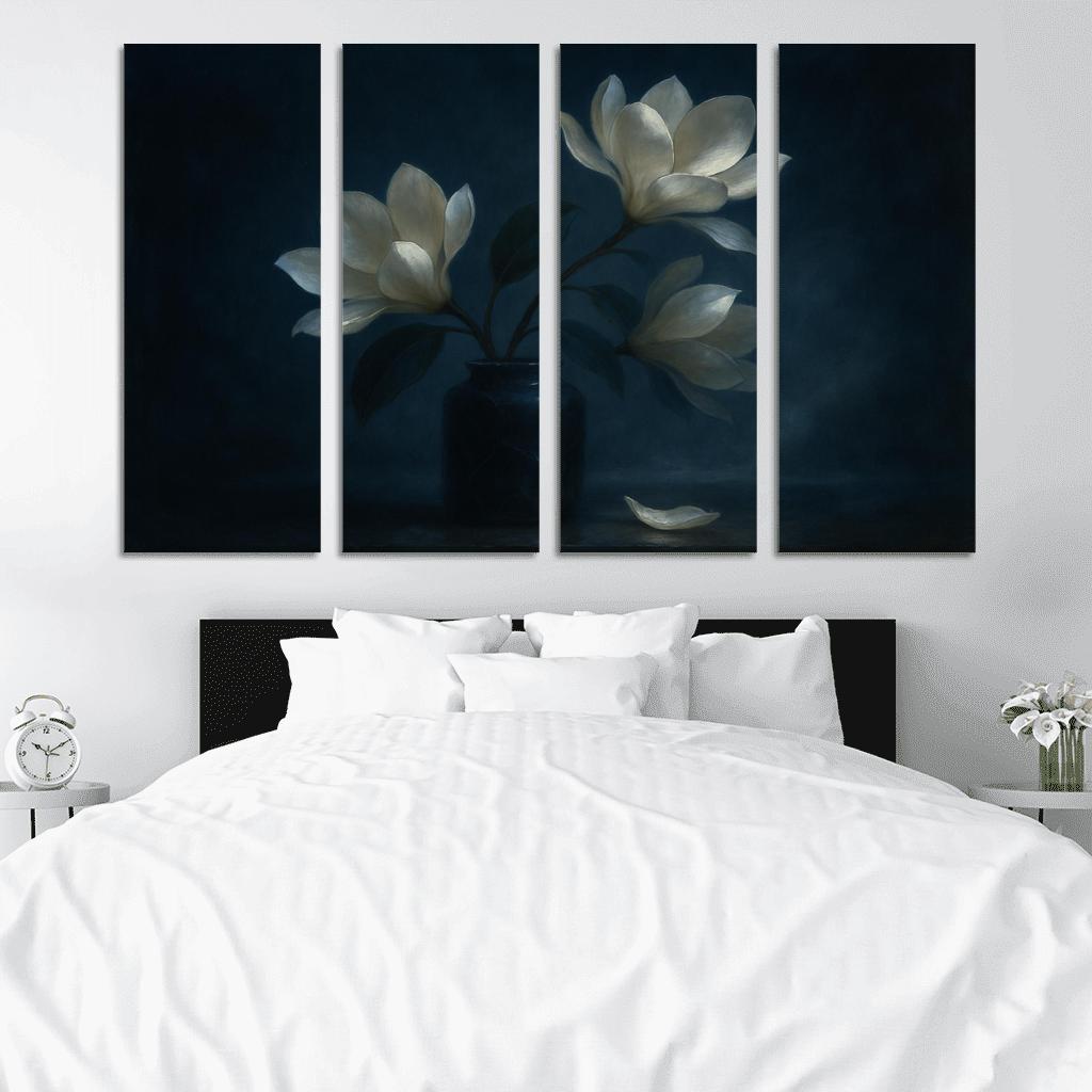 Moonlit Magnolia Ballet multi-panel paintings