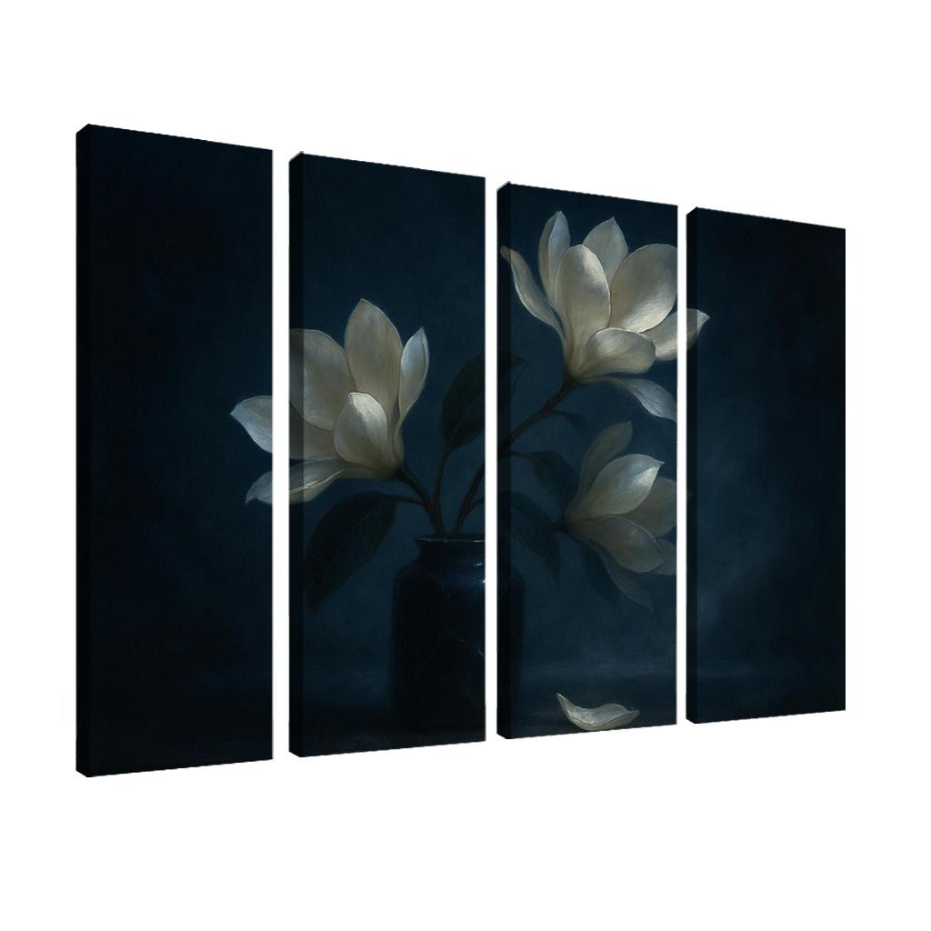 Moonlit Magnolia Ballet multi-panel paintings