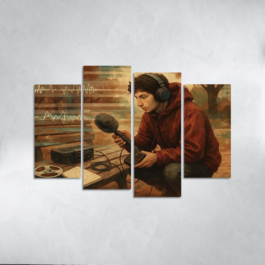 Analog Field Recording And Tape Collage wall decor