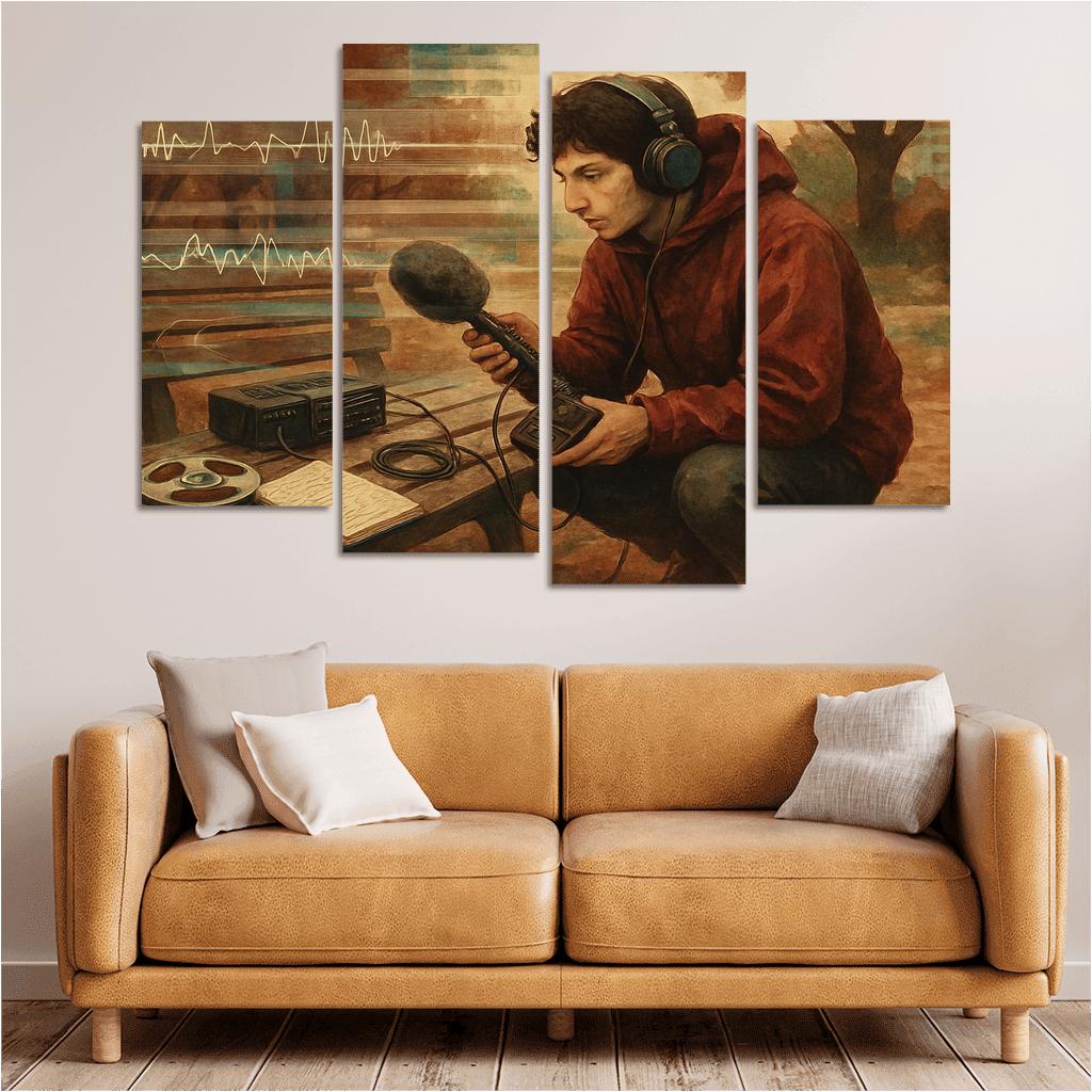 Analog Field Recording And Tape Collage wall decor