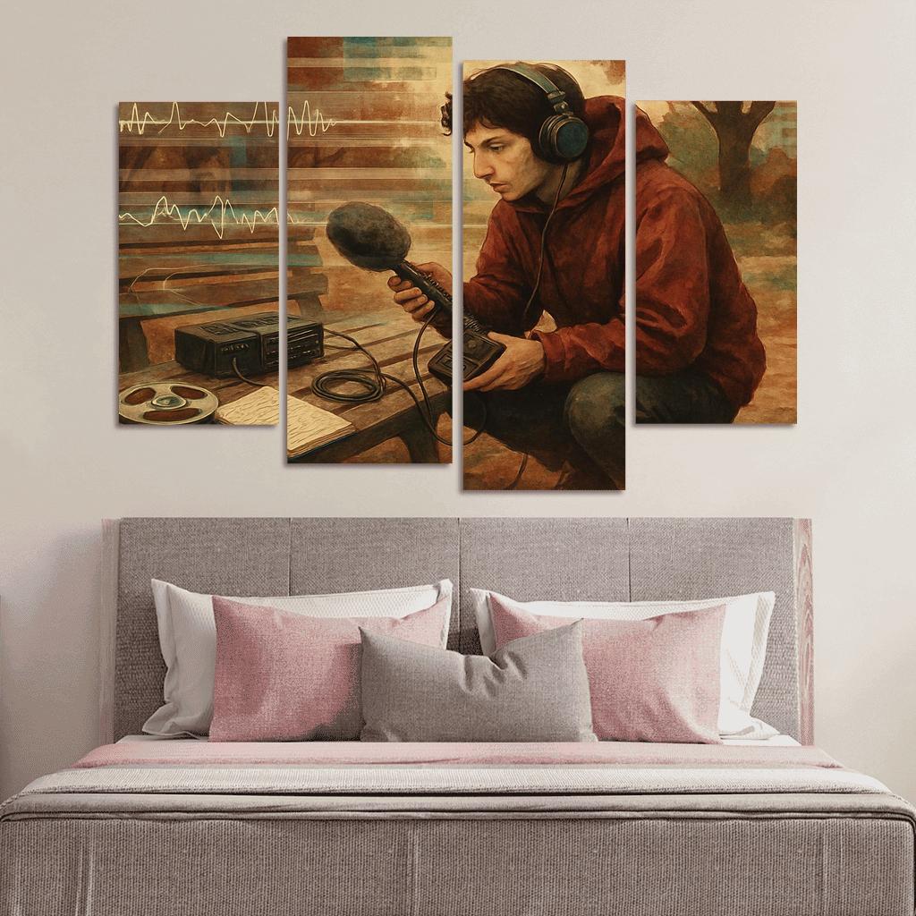 Analog Field Recording And Tape Collage wall decor
