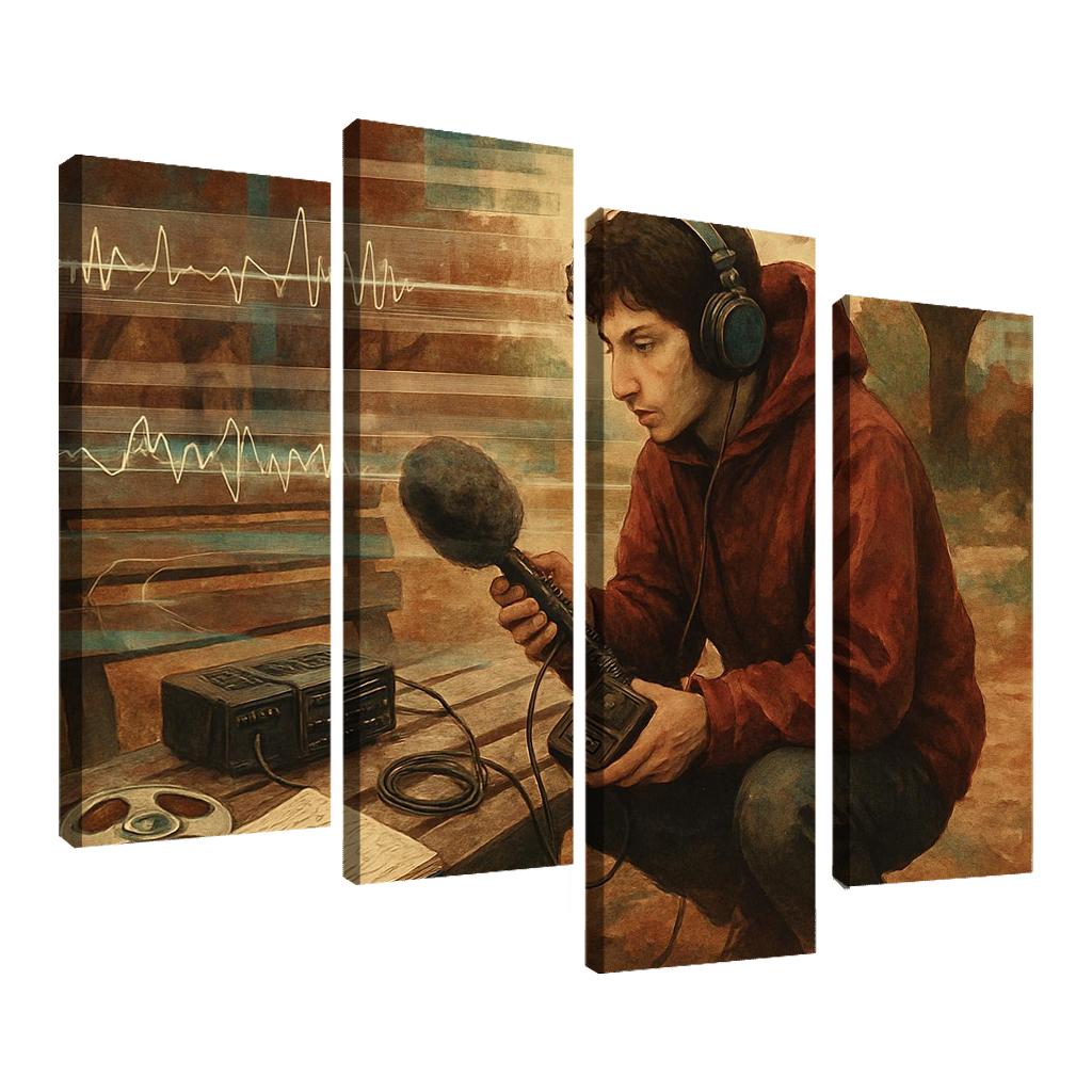 Analog Field Recording And Tape Collage wall decor