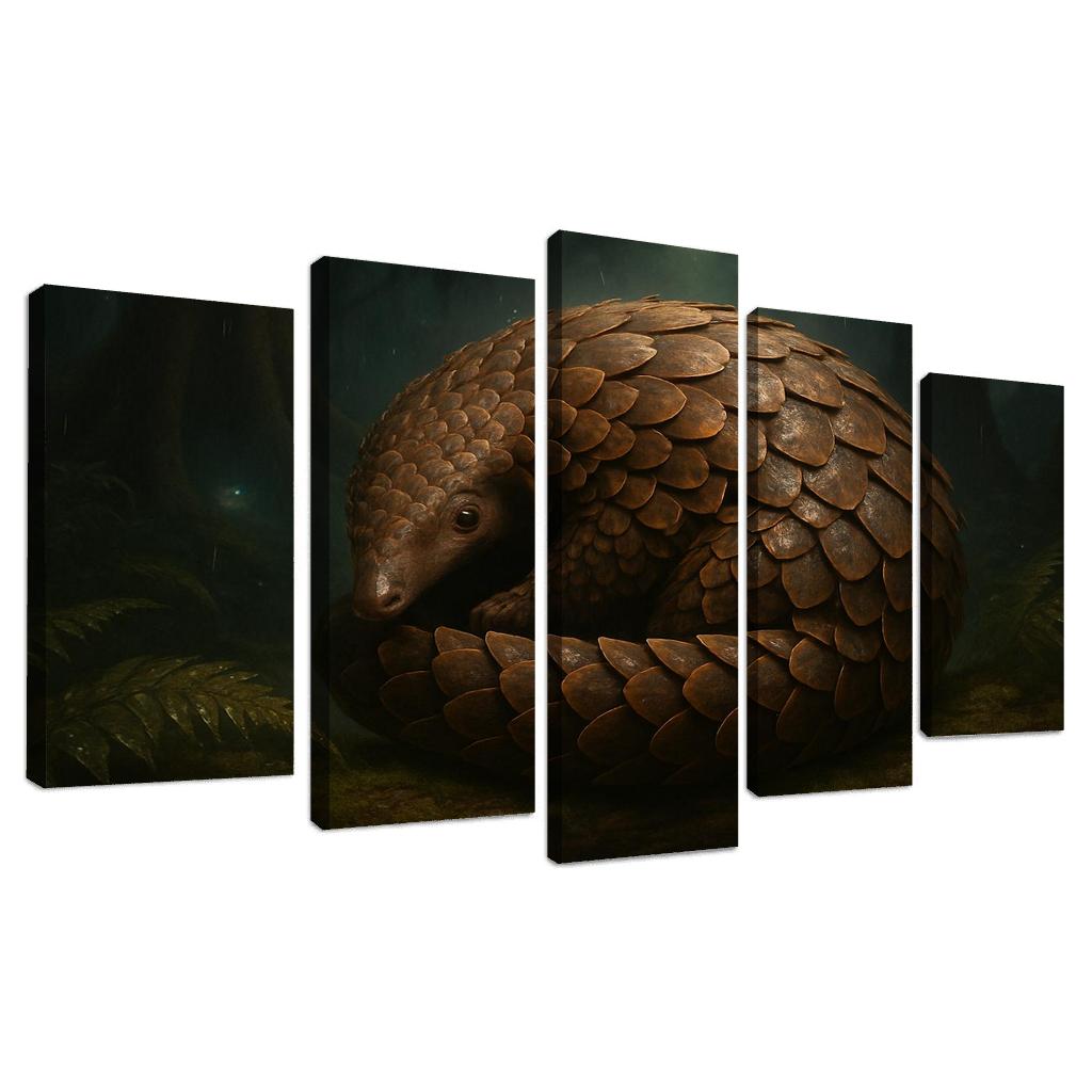 Scaled Guardian Pangolin In Rainforest Night decor