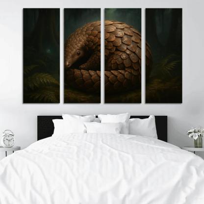 Scaled Guardian Pangolin In Rainforest Night decor