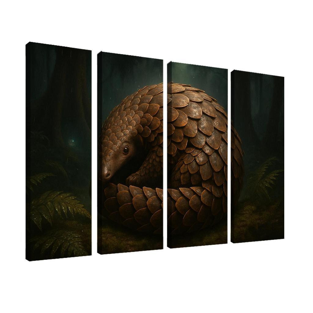 Scaled Guardian Pangolin In Rainforest Night decor