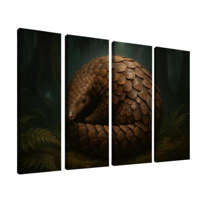 Scaled Guardian Pangolin In Rainforest Night decor