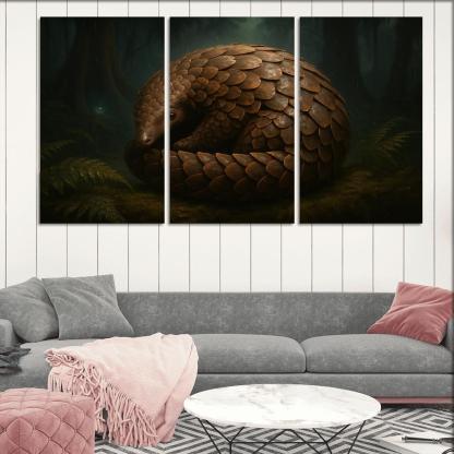 Scaled Guardian Pangolin In Rainforest Night decor