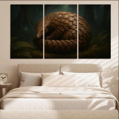 Scaled Guardian Pangolin In Rainforest Night decor
