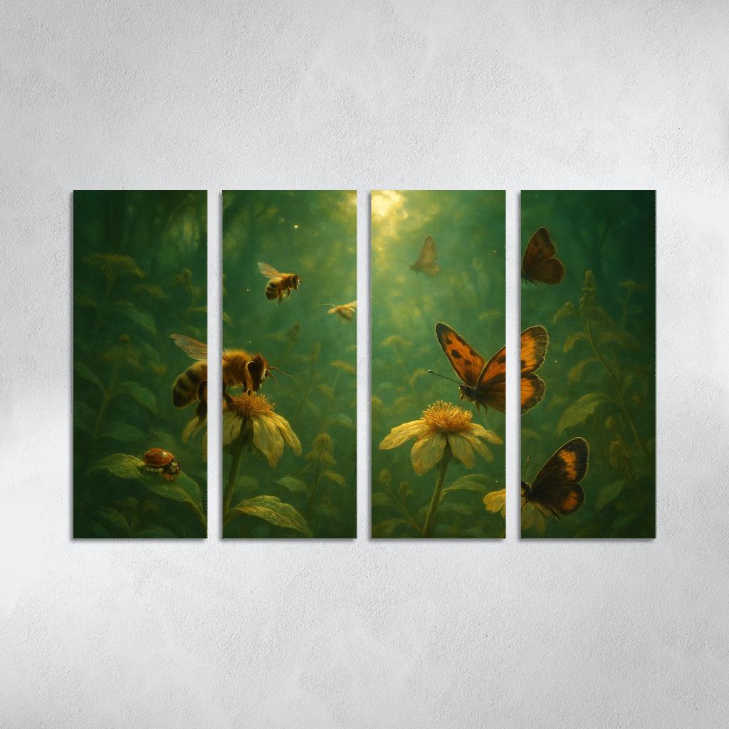 Forest Of Forgotten Pollinators modern paintings frame