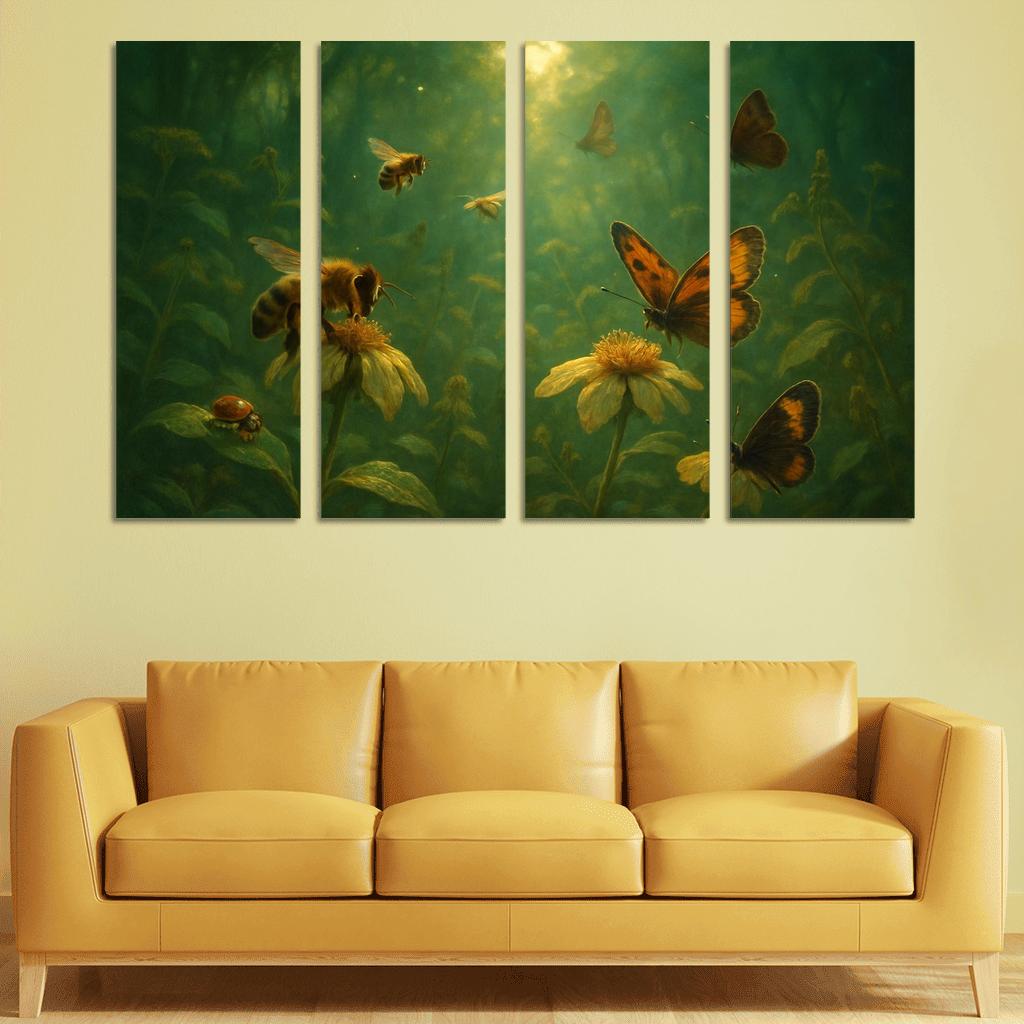 Forest Of Forgotten Pollinators modern paintings frame