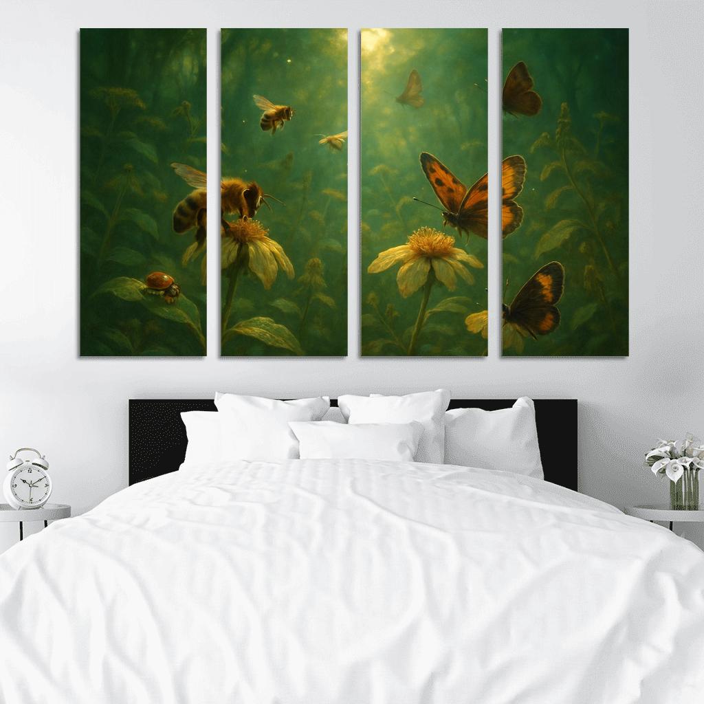 Forest Of Forgotten Pollinators modern paintings frame