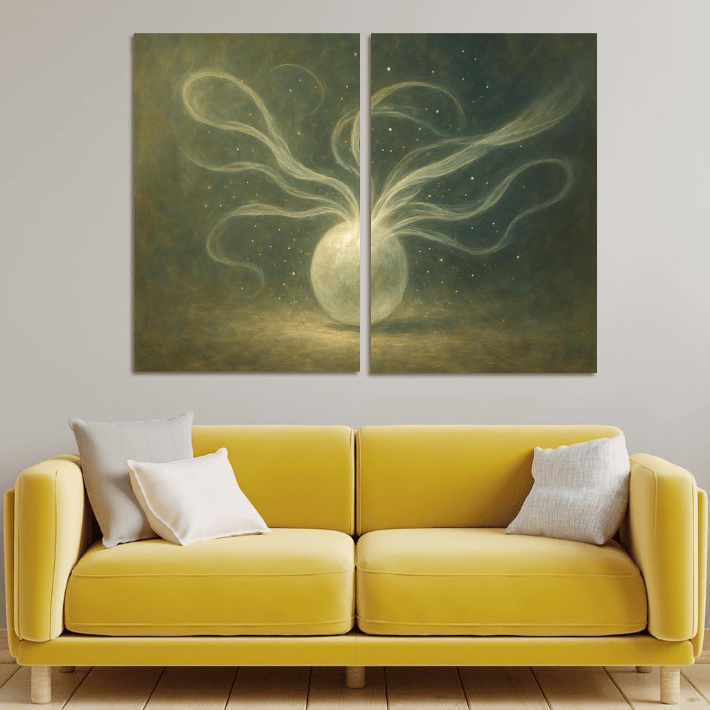 Breath Of Forgotten Light multi-panel paintings