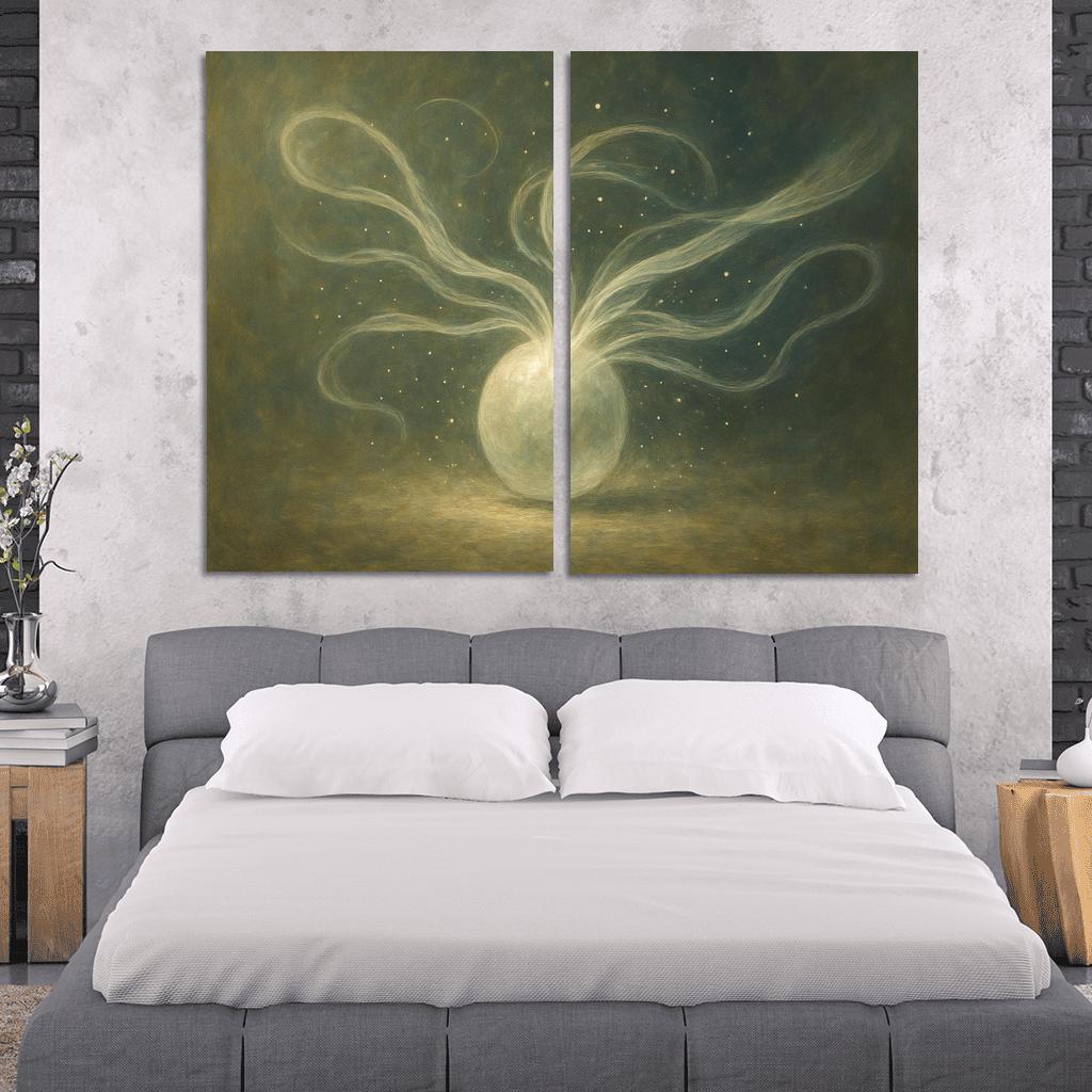 Breath Of Forgotten Light multi-panel paintings