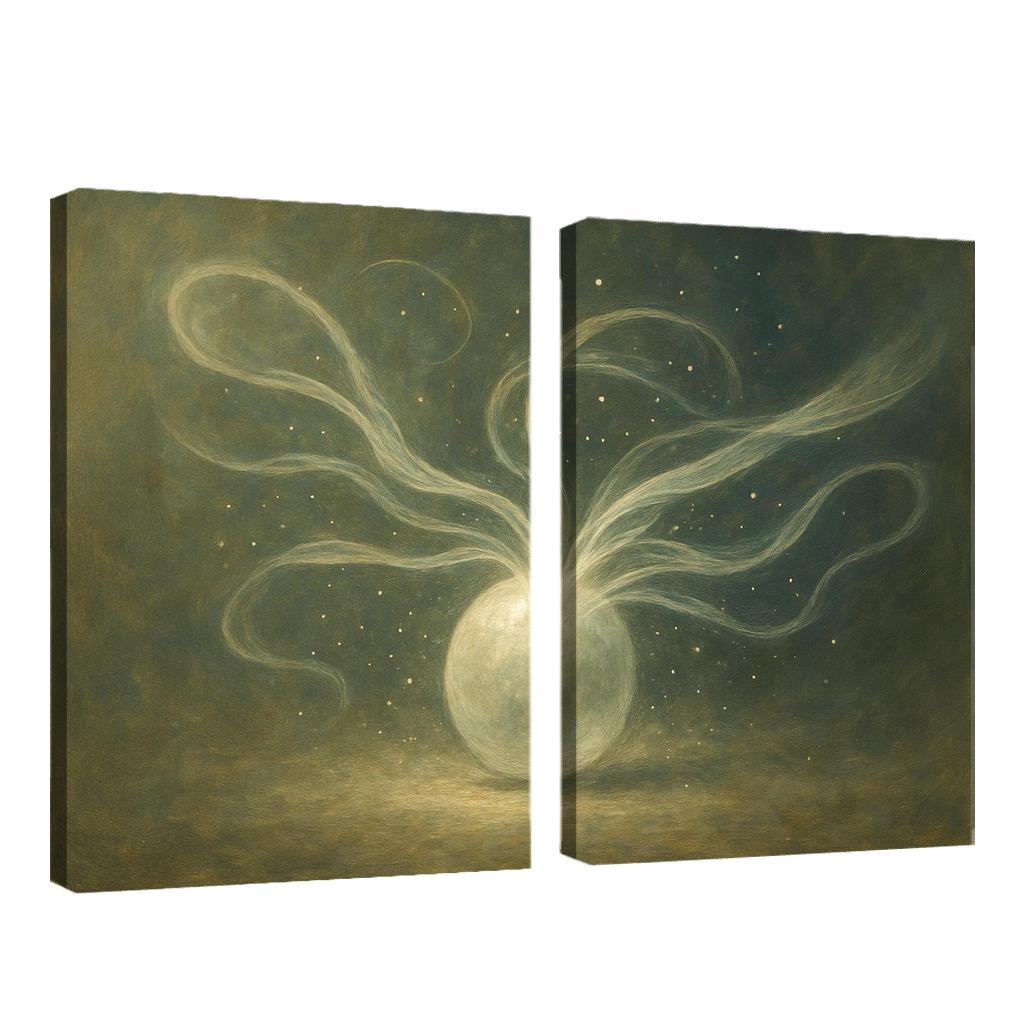Breath Of Forgotten Light multi-panel paintings