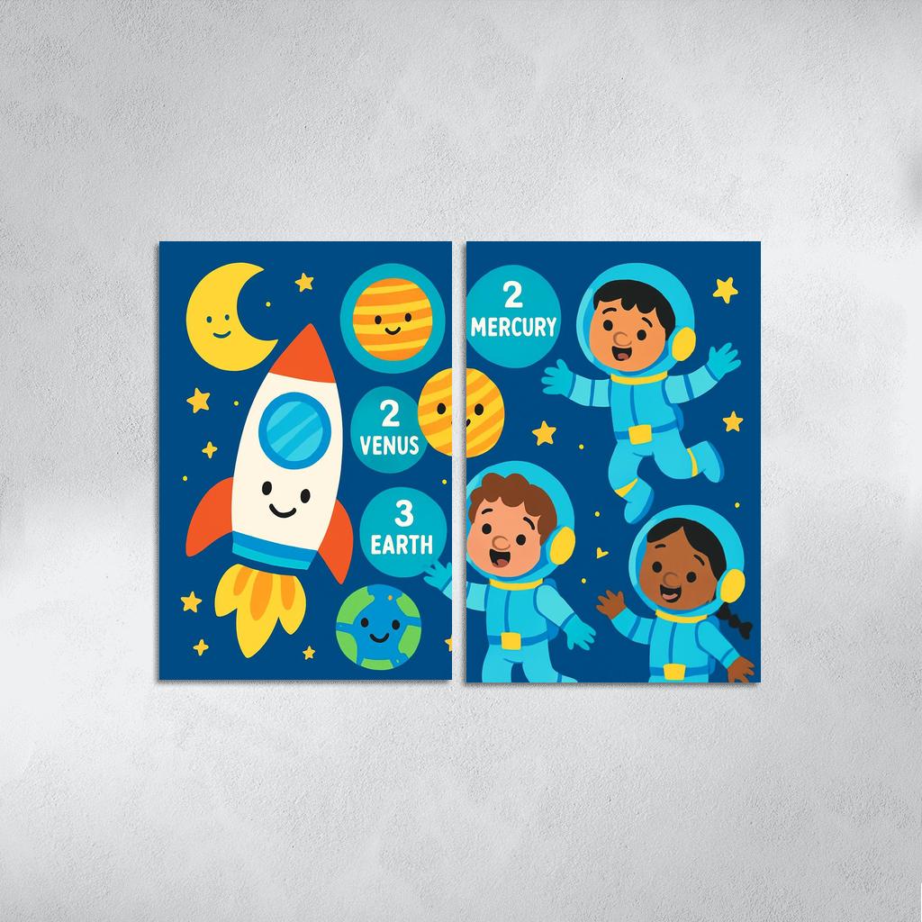 Starlight Explorers Space Club premium artwork frames