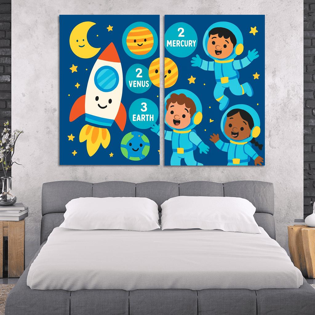 Starlight Explorers Space Club premium artwork frames