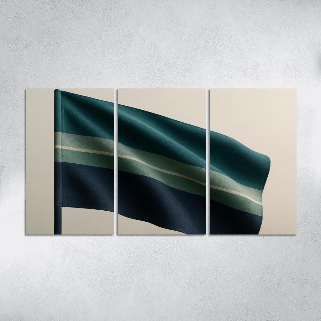 Auroral Stripes Flag Study wall art