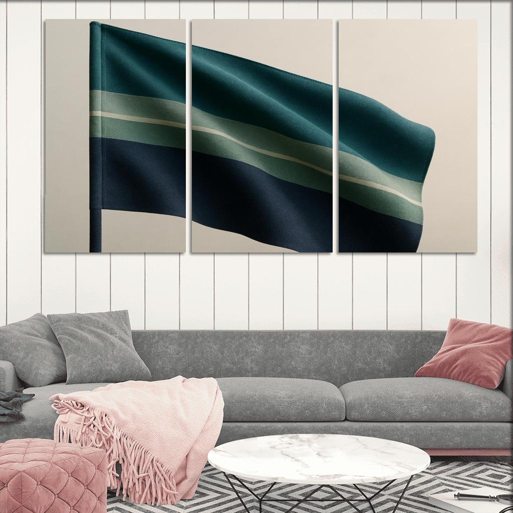 Auroral Stripes Flag Study wall art